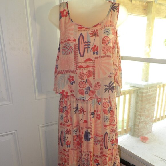 Marissa Olivia Light Orange Dress with Seashells Size Large nwt - Picture 4 of 10
